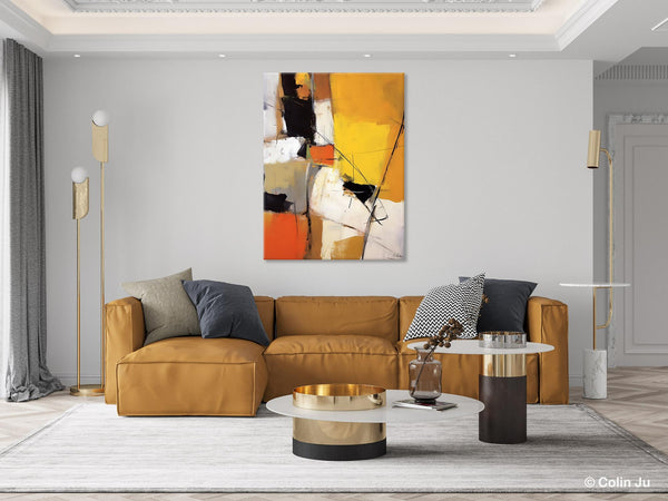 Acrylic Painting for Living Room, Extra Large Wall Art Paintings, Original Modern Artwork on Canvas, Contemporary Abstract Artwork-ArtWorkCrafts.com