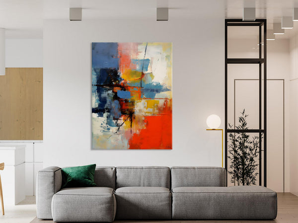 Simple Painting Ideas for Living Room, Acrylic Painting on Canvas, Original Hand Painted Art, Buy Paintings Online, Oversized Canvas Paintings-ArtWorkCrafts.com