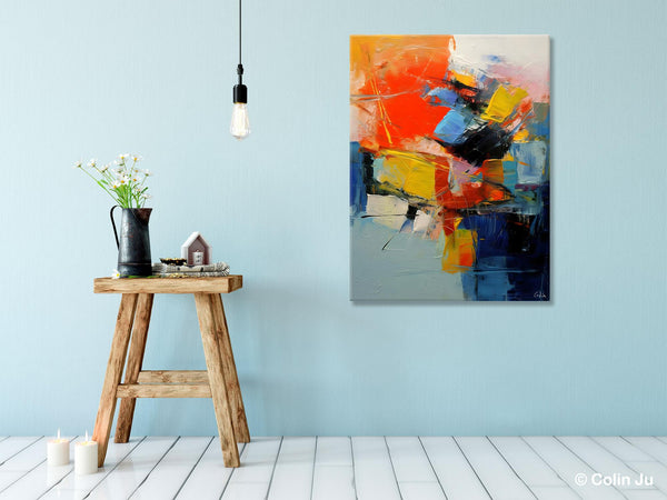 Large Canvas Art Ideas, Large Painting for Living Room, Original Contemporary Acrylic Art Painting, Buy Large Paintings Online, Simple Modern Art-ArtWorkCrafts.com