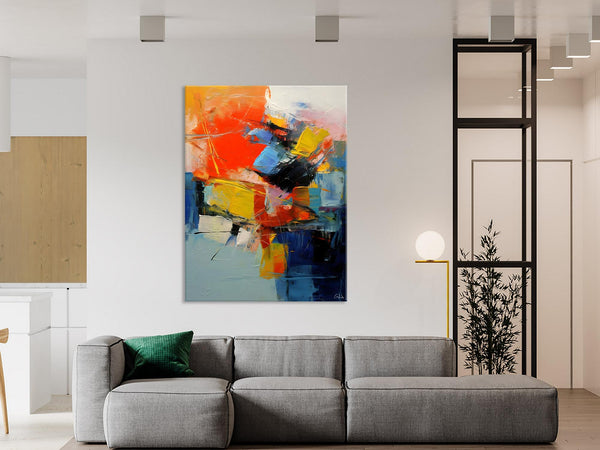 Large Canvas Art Ideas, Large Painting for Living Room, Original Contemporary Acrylic Art Painting, Buy Large Paintings Online, Simple Modern Art-ArtWorkCrafts.com