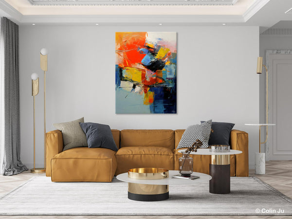 Large Canvas Art Ideas, Large Painting for Living Room, Original Contemporary Acrylic Art Painting, Buy Large Paintings Online, Simple Modern Art-ArtWorkCrafts.com