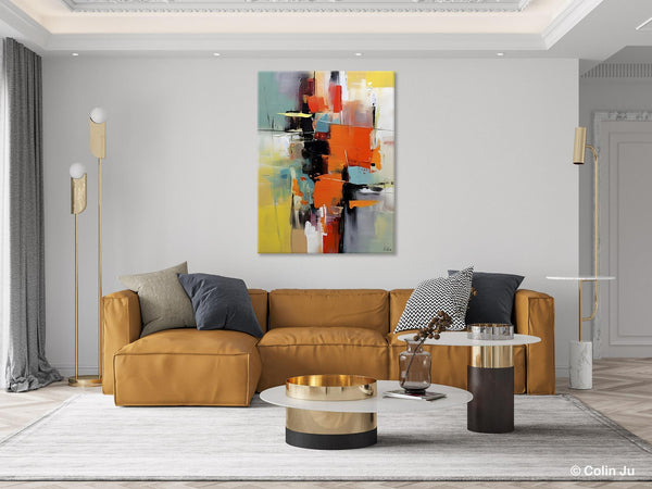 Abstract Canvas Painting, Modern Paintings for Living Room, Huge Painting for Sale, Original Hand Painted Wall Art-ArtWorkCrafts.com