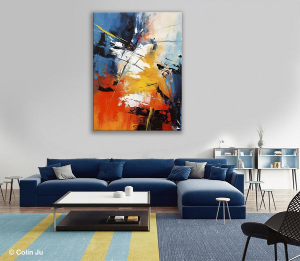 Paintings for Living Room, Abstract Acrylic Painting, Abstract Painting Ideas for Bedroom, Original Abstract Canvas Paintings, Hand Painted Wall Painting-ArtWorkCrafts.com