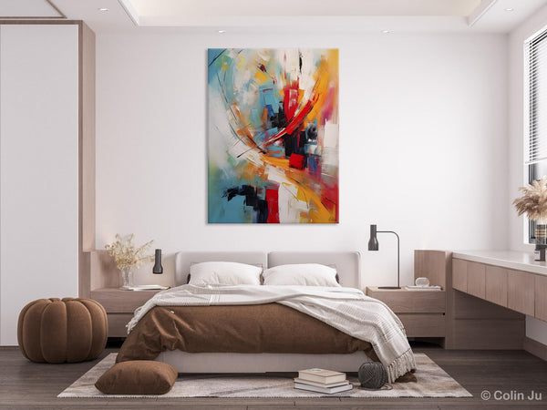 Simple Modern Art, Extra Large Wall Art Paintings, Original Abstract Painting, Acrylic Painting on Canvas, Large Paintings for Living Room-ArtWorkCrafts.com