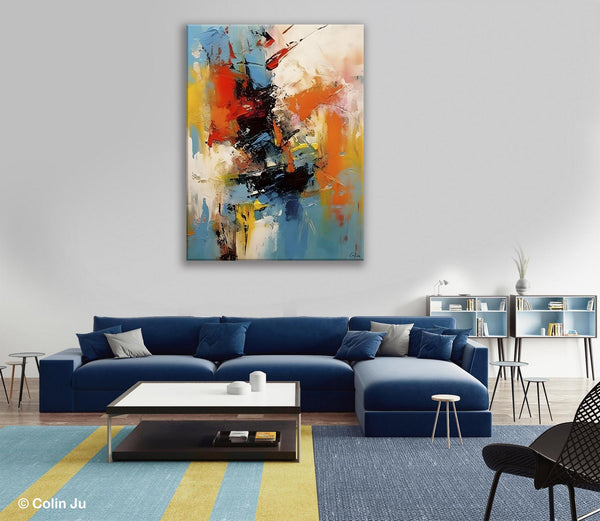 Hand Painted Acrylic Painting, Modern Contemporary Artwork, Original Wall Art Painting for Living Room, Acrylic Paintings for Dining Room-ArtWorkCrafts.com