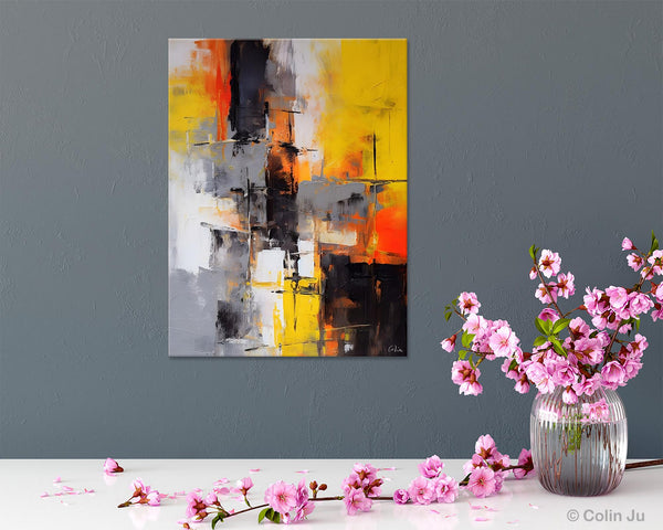 Living Room Wall Art Ideas, Modern Wall Art Paintings, Buy Abstract Paintings Online, Original Abstract Canvas Painting, Hand Painted Canvas Art-ArtWorkCrafts.com