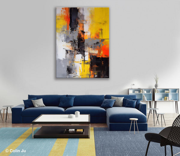 Living Room Wall Art Ideas, Modern Wall Art Paintings, Buy Abstract Paintings Online, Original Abstract Canvas Painting, Hand Painted Canvas Art-ArtWorkCrafts.com