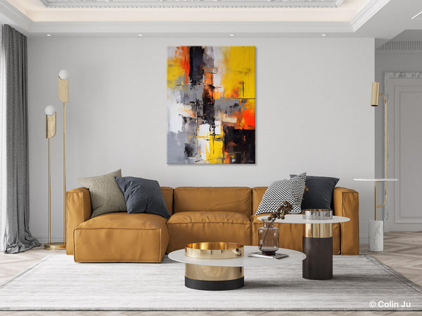 Living Room Wall Art Ideas, Modern Wall Art Paintings, Buy Abstract Paintings Online, Original Abstract Canvas Painting, Hand Painted Canvas Art-ArtWorkCrafts.com