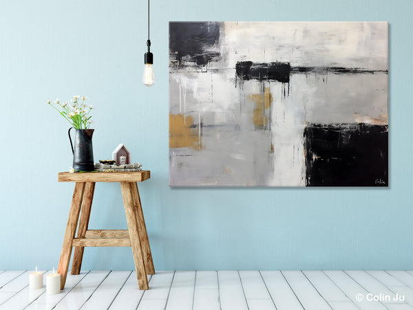 Contemporary Acrylic Paintings, Extra Large Painting on Canvas, Large Original Abstract Wall Art, Large Canvas Paintings for Bedroom-ArtWorkCrafts.com
