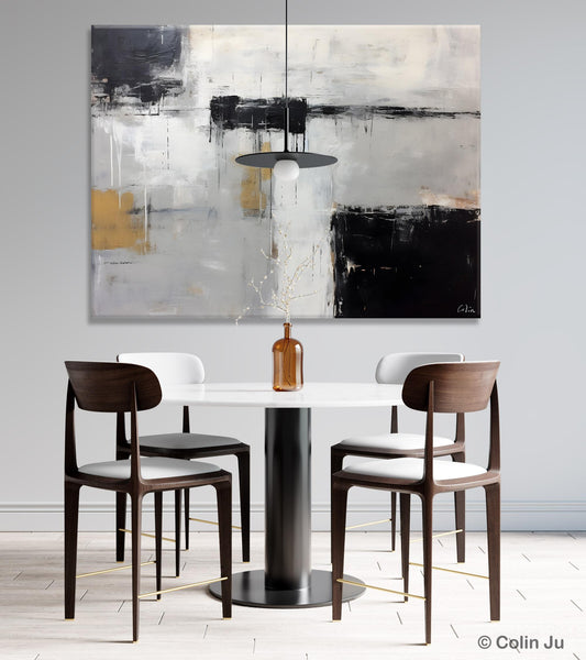 Contemporary Acrylic Paintings, Extra Large Painting on Canvas, Large Original Abstract Wall Art, Large Canvas Paintings for Bedroom-ArtWorkCrafts.com