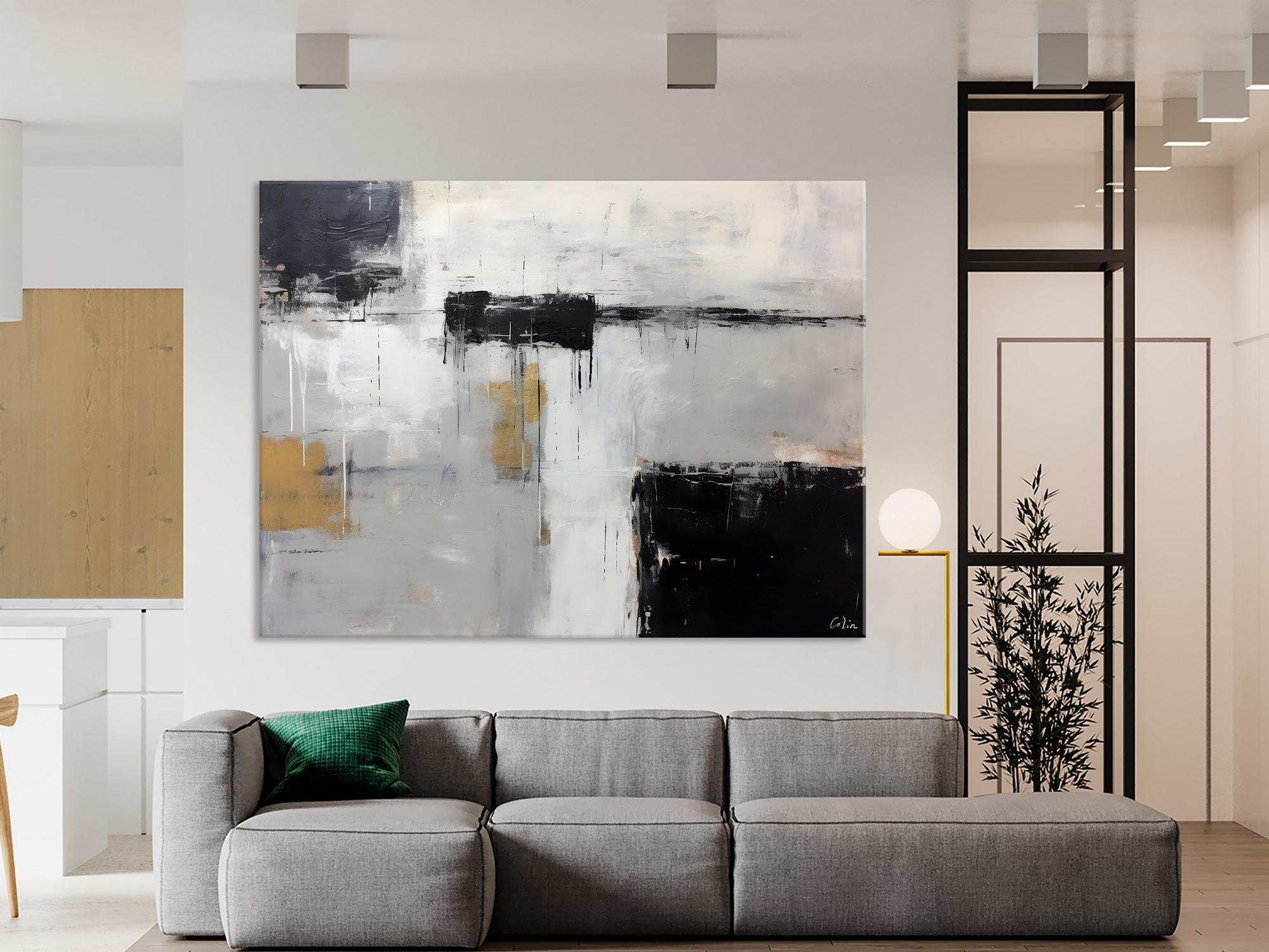 Contemporary Acrylic Paintings, Extra Large Painting on Canvas, Large Original Abstract Wall Art, Large Canvas Paintings for Bedroom-ArtWorkCrafts.com