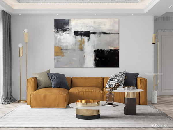 Contemporary Acrylic Paintings, Extra Large Painting on Canvas, Large Original Abstract Wall Art, Large Canvas Paintings for Bedroom-ArtWorkCrafts.com