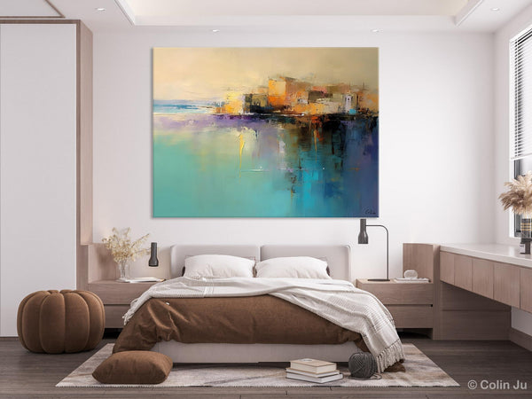 Original Landscape Paintings, Landscape Canvas Paintings for Living Room, Acrylic Painting on Canvas, Extra Large Modern Wall Art Paintings-ArtWorkCrafts.com