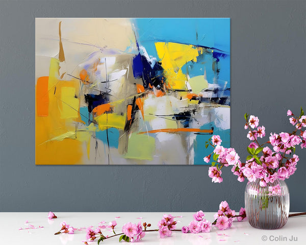 Simple Modern Abstract Art, Hand Painted Canvas Art, Original Wall Art Paintings, Modern Paintings for Living Room, Buy Paintings Online-ArtWorkCrafts.com