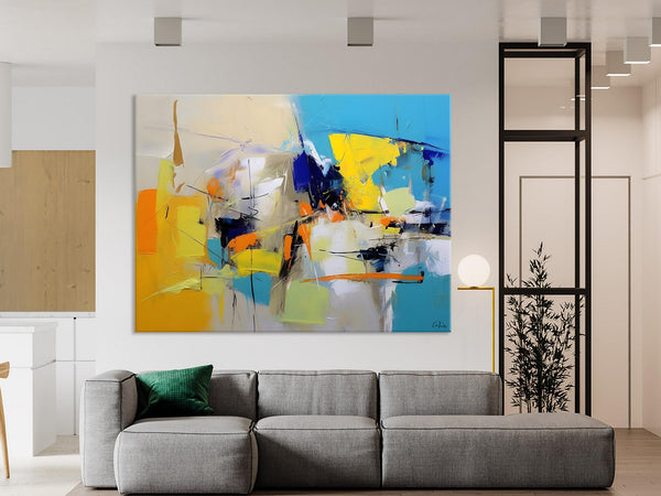 Simple Modern Abstract Art, Hand Painted Canvas Art, Original Wall Art Paintings, Modern Paintings for Living Room, Buy Paintings Online-ArtWorkCrafts.com
