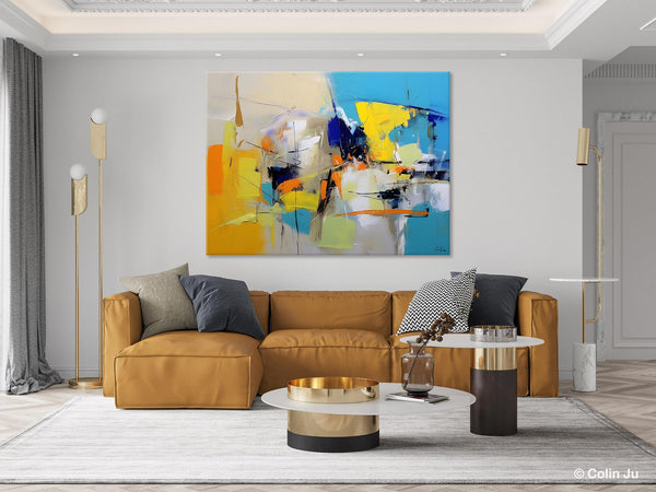 Simple Modern Abstract Art, Hand Painted Canvas Art, Original Wall Art Paintings, Modern Paintings for Living Room, Buy Paintings Online-ArtWorkCrafts.com