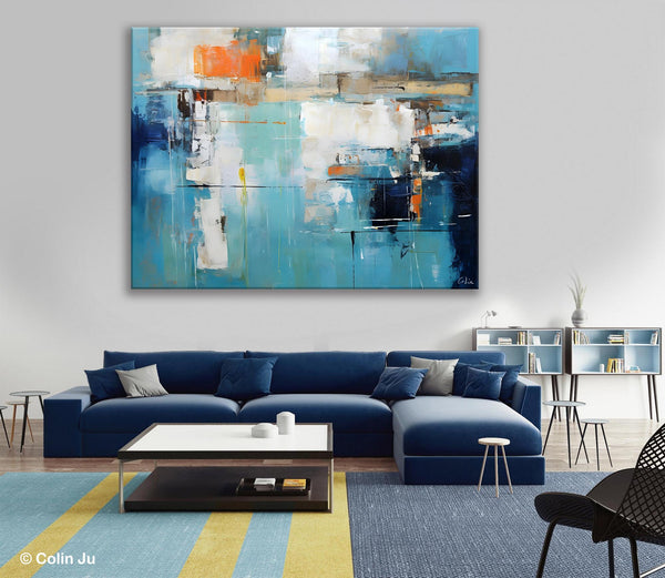 Original Modern Wall Paintings, Contemporary Canvas Art, Heavy Texture Canavas Art, Abstract Painting for Bedroom, Modern Acrylic Artwork-ArtWorkCrafts.com