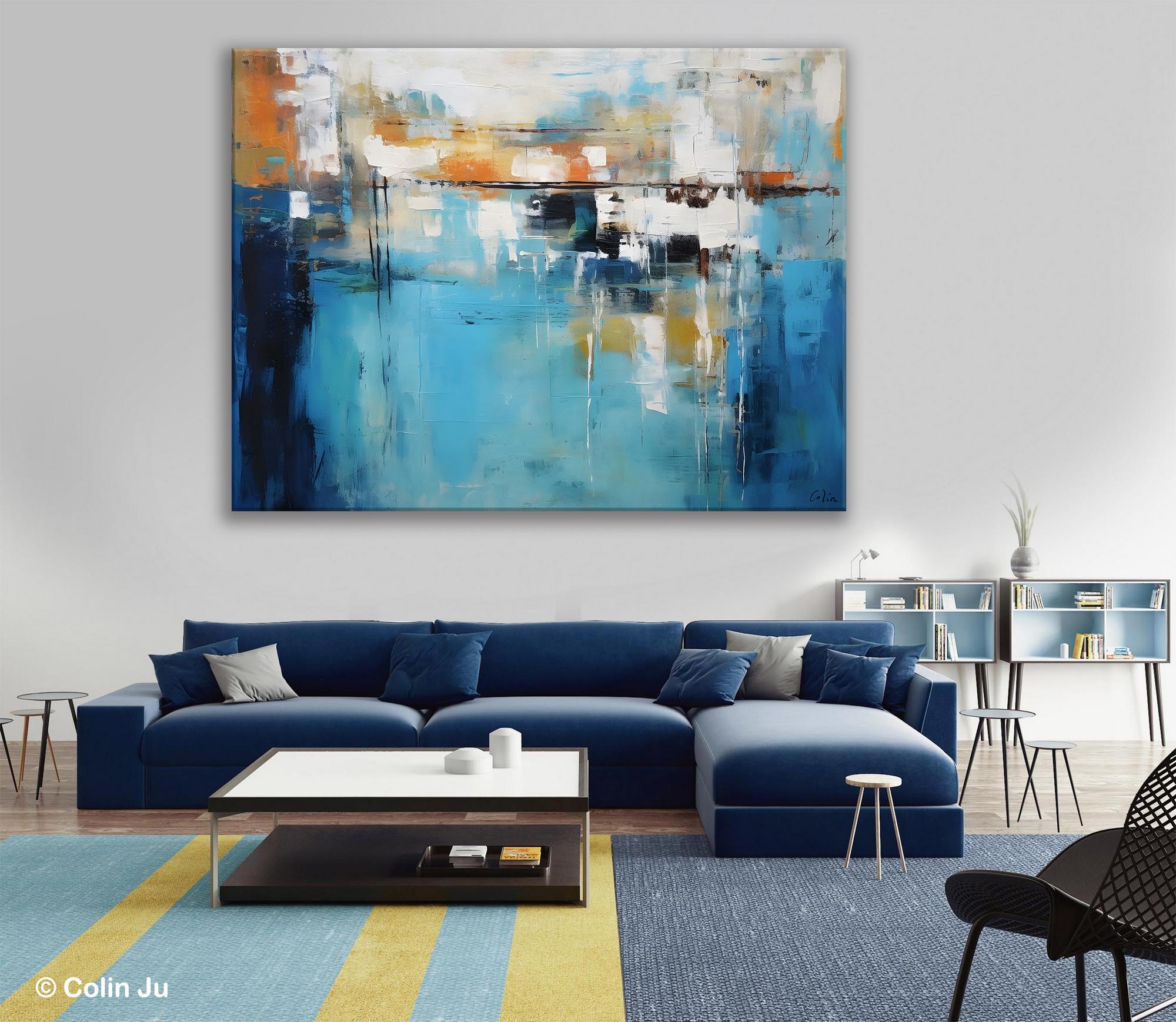 Contemporary Canvas Art, Heavy Texture Canavas Art, Original Modern Wall Paintings, Abstract Painting for Bedroom, Modern Acrylic Artwork-ArtWorkCrafts.com