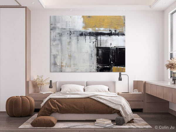Oversized Paintings on Canvas, Large Original Abstract Wall Art, Simple Modern Art, Contemporary Acrylic Paintings, Large Canvas Paintings for Bedroom-ArtWorkCrafts.com