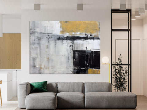 Oversized Paintings on Canvas, Large Original Abstract Wall Art, Simple Modern Art, Contemporary Acrylic Paintings, Large Canvas Paintings for Bedroom-ArtWorkCrafts.com