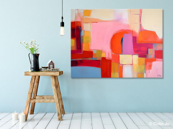 Living Room Abstract Paintings, Hand Painted Canvas Paintings, Original Modern Wall Art Paintings, Modern Acrylic Paintings on Canvas-ArtWorkCrafts.com