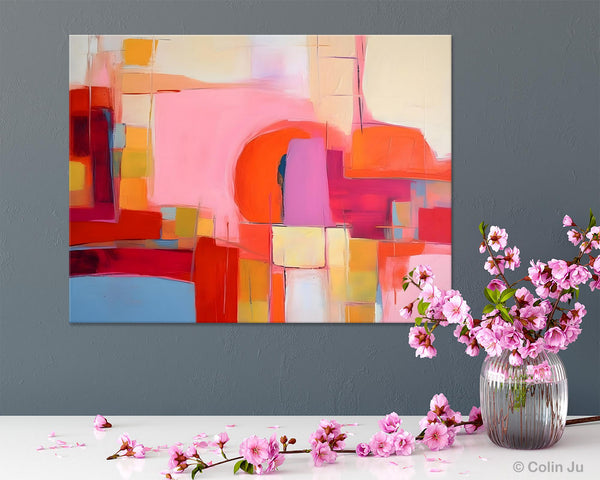 Living Room Abstract Paintings, Hand Painted Canvas Paintings, Original Modern Wall Art Paintings, Modern Acrylic Paintings on Canvas-ArtWorkCrafts.com