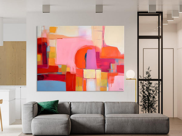 Living Room Abstract Paintings, Hand Painted Canvas Paintings, Original Modern Wall Art Paintings, Modern Acrylic Paintings on Canvas-ArtWorkCrafts.com