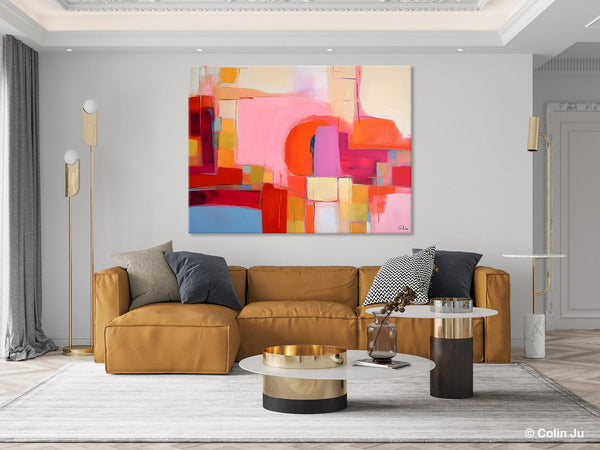 Living Room Abstract Paintings, Hand Painted Canvas Paintings, Original Modern Wall Art Paintings, Modern Acrylic Paintings on Canvas-ArtWorkCrafts.com