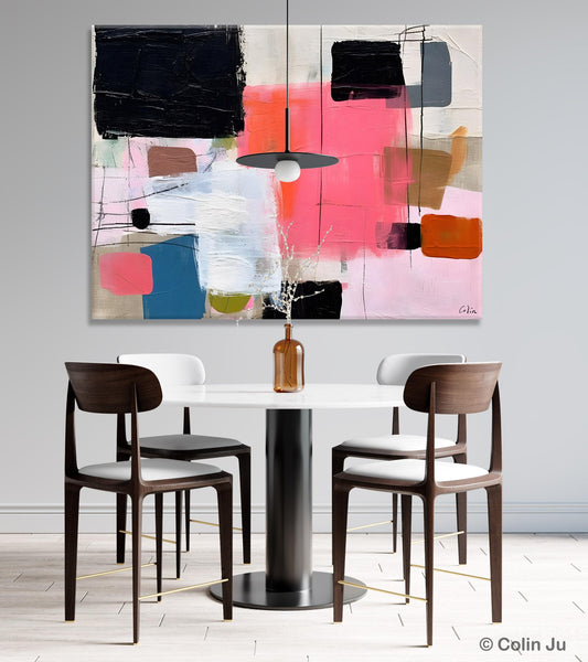 Contemporary Abstract Art, Bedroom Canvas Art Ideas, Simple Modern Art, Large Original Paintings for Sale, Buy Large Paintings Online-ArtWorkCrafts.com
