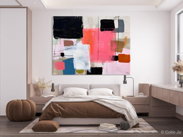 Contemporary Abstract Art, Bedroom Canvas Art Ideas, Simple Modern Art, Large Original Paintings for Sale, Buy Large Paintings Online-ArtWorkCrafts.com