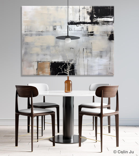 Large Original Abstract Wall Art, Simple Modern Art, Contemporary Acrylic Paintings, Oversized Paintings on Canvas, Large Canvas Paintings for Living Room-ArtWorkCrafts.com