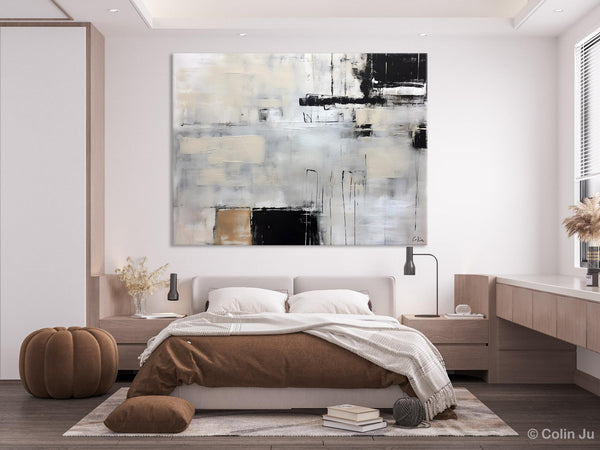 Large Original Abstract Wall Art, Simple Modern Art, Contemporary Acrylic Paintings, Oversized Paintings on Canvas, Large Canvas Paintings for Living Room-ArtWorkCrafts.com