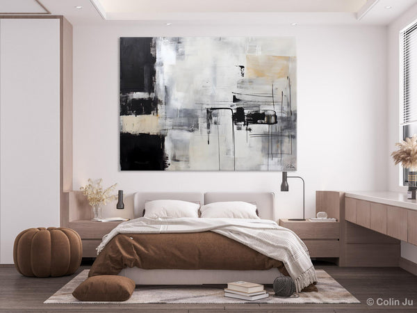 Modern Paintings for Bedroom, Living Room Wall Canvas Painting, Extra Large Abstract Artwork, Original Hand Painted Acrylic Painting-ArtWorkCrafts.com
