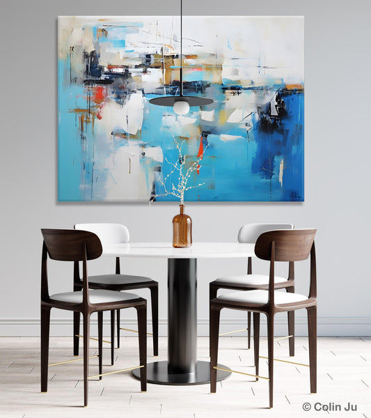 Hand Painted Acrylic Painting, Abstract Wall Painting for Living Room, Modern Contemporary Artwork, Original Acrylic Paintings for Dining Room-ArtWorkCrafts.com