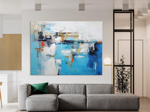 Hand Painted Acrylic Painting, Abstract Wall Painting for Living Room, Modern Contemporary Artwork, Original Acrylic Paintings for Dining Room-ArtWorkCrafts.com