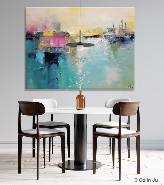 Acrylic Paintings Behind Sofa, Abstract Paintings for Bedroom, Contemporary Canvas Wall Art, Original Hand Painted Canvas Art, Buy Paintings Online-ArtWorkCrafts.com