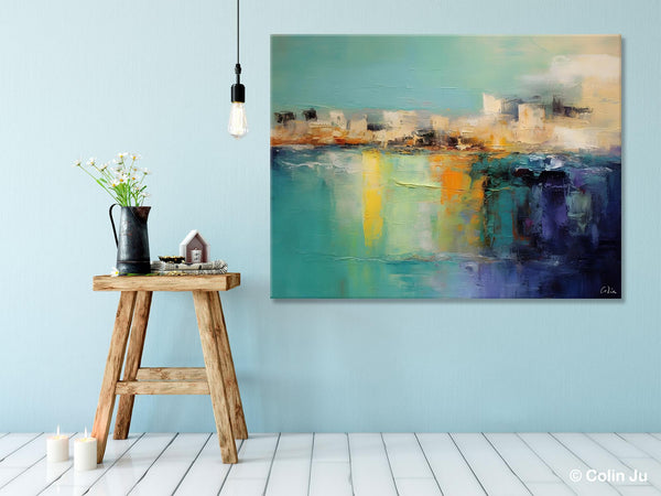 Contemporary Canvas Wall Art, Original Hand Painted Canvas Art, Acrylic Paintings Behind Sofa, Abstract Paintings for Bedroom, Buy Paintings Online-ArtWorkCrafts.com