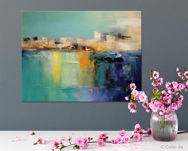 Contemporary Canvas Wall Art, Original Hand Painted Canvas Art, Acrylic Paintings Behind Sofa, Abstract Paintings for Bedroom, Buy Paintings Online-ArtWorkCrafts.com