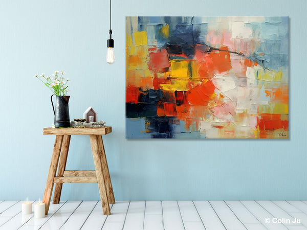 Simple Abstract Painting for Dining Room, Modern Paintings for Living Room, Original Contemporary Modern Art Paintings, Bedroom Wall Art Ideas-ArtWorkCrafts.com