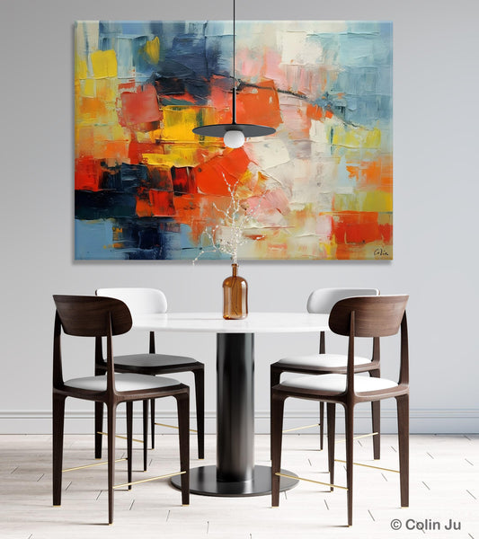 Simple Abstract Painting for Dining Room, Modern Paintings for Living Room, Original Contemporary Modern Art Paintings, Bedroom Wall Art Ideas-ArtWorkCrafts.com