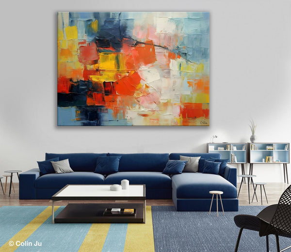 Simple Abstract Painting for Dining Room, Modern Paintings for Living Room, Original Contemporary Modern Art Paintings, Bedroom Wall Art Ideas-ArtWorkCrafts.com