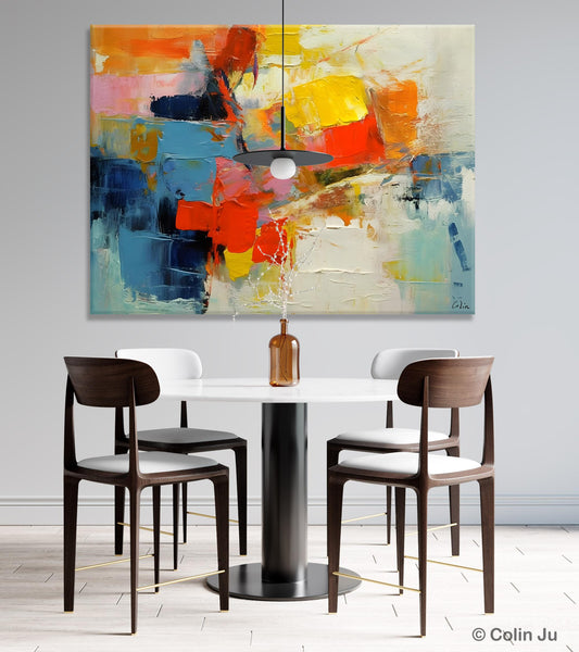 Abstract Acrylic Paintings for Living Room, Original Modern Contemporary Artwork, Buy Paintings Online, Oversized Canvas Artwork-ArtWorkCrafts.com