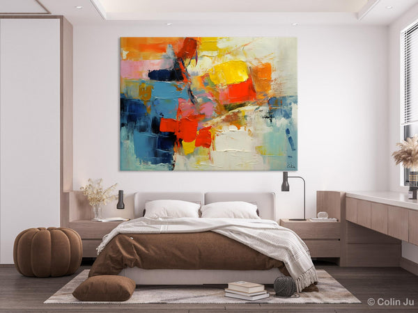 Abstract Acrylic Paintings for Living Room, Original Modern Contemporary Artwork, Buy Paintings Online, Oversized Canvas Artwork-ArtWorkCrafts.com