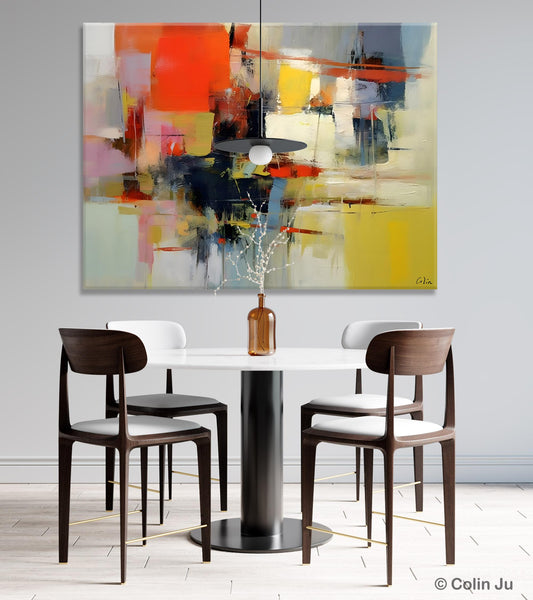 Large Acrylic Painting, Huge Paintings for Living Room, Hand Painted Wall Art Painting, Original Modern Canvas Artwork-ArtWorkCrafts.com