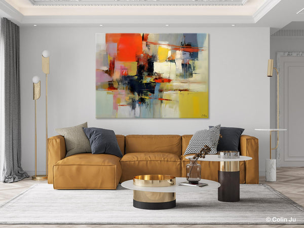 Large Acrylic Painting, Huge Paintings for Living Room, Hand Painted Wall Art Painting, Original Modern Canvas Artwork-ArtWorkCrafts.com