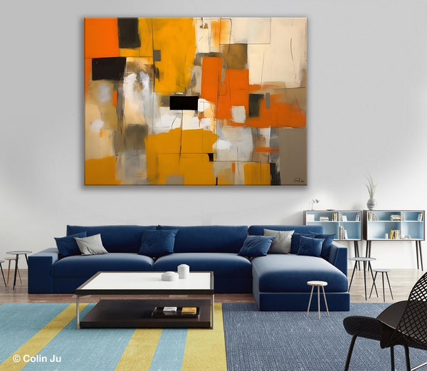 Acrylic Wall Art Painting, Acrylic Paintings for Living Room, Hand Painted Wall Painting, Simple Modern Art, Large Original Abstract Paintings-ArtWorkCrafts.com