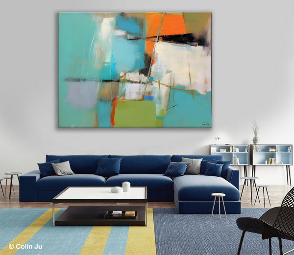 Large Wall Art Painting for Living Room, Contemporary Acrylic Painting on Canvas, Original Canvas Art, Modern Abstract Wall Paintings-ArtWorkCrafts.com