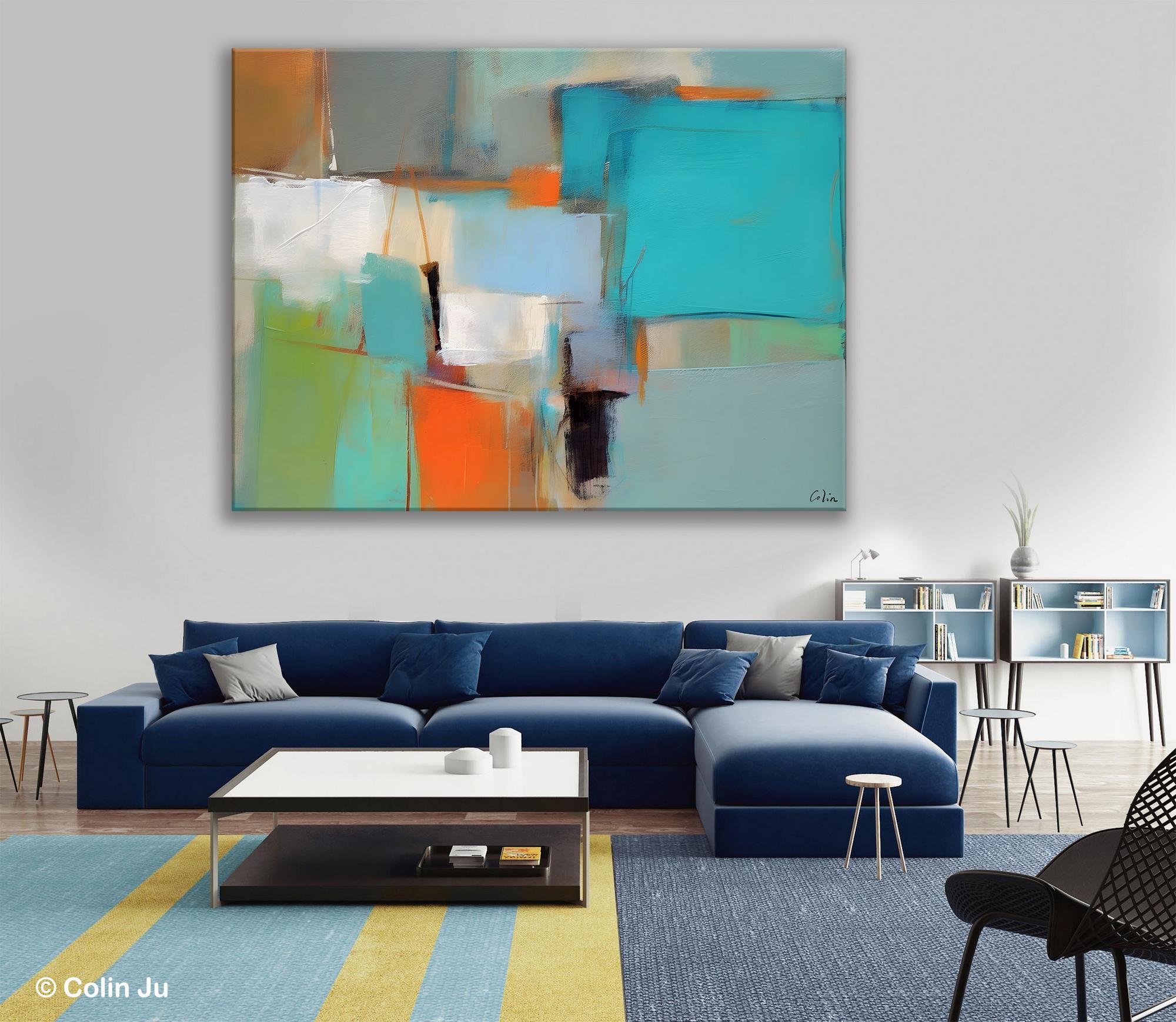 Simple Abstract Art, Large Wall Art Painting for Bedroom, Contemporary Acrylic Painting on Canvas, Original Canvas Art, Modern Wall Paintings-ArtWorkCrafts.com
