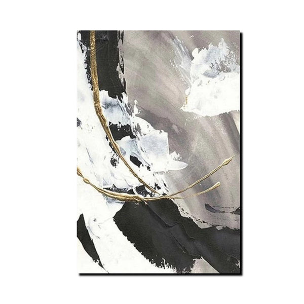 Large Paintings for Living Room, Black Acrylic Paintings, Buy Art Online, Modern Wall Art Ideas, Contemporary Canvas Paintings-ArtWorkCrafts.com