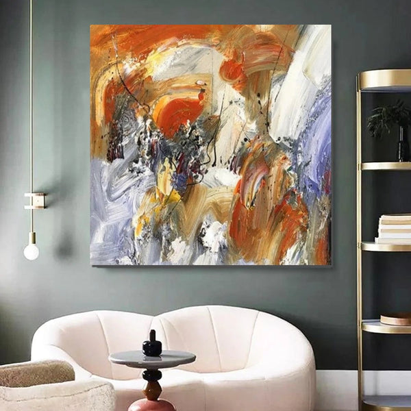 Large Paintings for Living Room, Bedroom Wall Painting, Hand Painted Acrylic Painting, Modern Contemporary Art, Modern Paintings for Dining Room-ArtWorkCrafts.com
